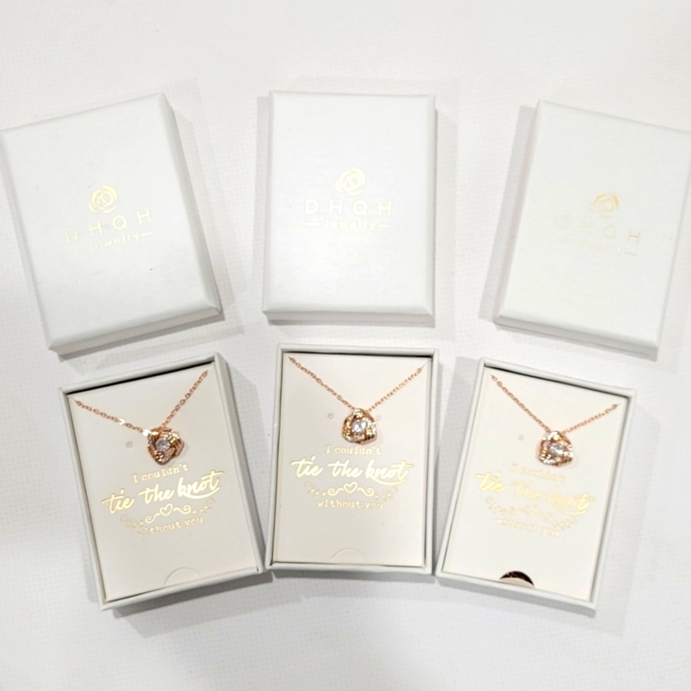 "Couldn't tie the knot" Necklaces